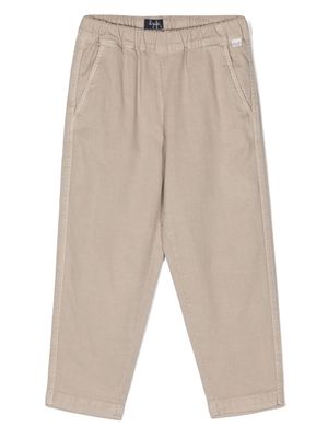 Il Gufo elasticated-waist two-pocket trousers - Neutrals