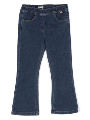 Il Gufo elasticated-waistband cotton jeans - Blue