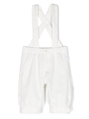 Il Gufo elasticated-waistband jersey dungarees - White