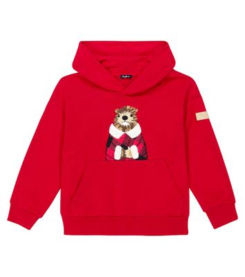 Il Gufo Embroidered cotton hoodie