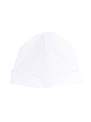 Il Gufo embroidered-logo knitted hat - White