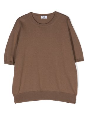 Il Gufo fine-knit organic cotton jumper - Brown