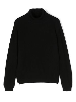 Il Gufo fine-knit roll-neck jumper - Black