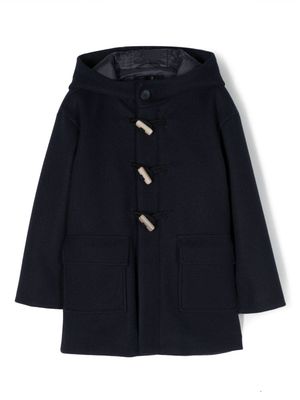 Il Gufo flap-pockets hooded coat - Blue