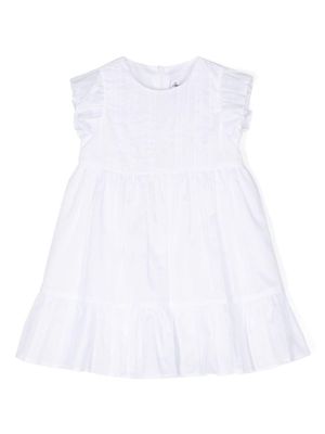 Il Gufo flared cotton dress - White