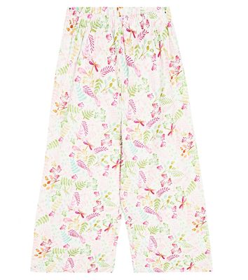 Il Gufo Floral cotton pants