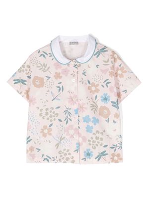 Il Gufo floral-print cotton shirt - Pink