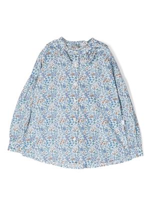 Il Gufo floral print long sleeve shirt - Blue