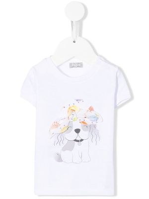 Il Gufo graphic-print detail T-shirt - White