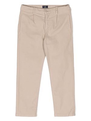 Il Gufo herringbone smart trousers - Neutrals
