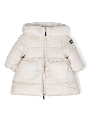Il Gufo hooded down padded jacket - Neutrals