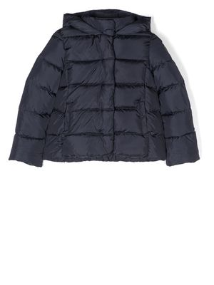 Il Gufo hooded down puffer jacket - Blue