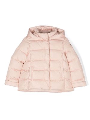 Il Gufo hooded quilted down jacket - Pink