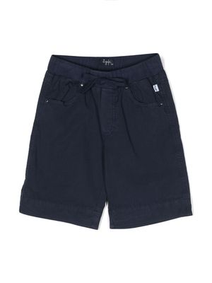 Il Gufo knee-length cotton shorts - Blue