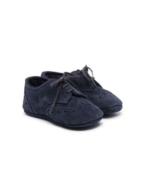 Il Gufo lace-up pre-walker shoes - Blue