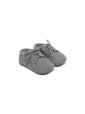 Il Gufo lace-up pre-walker shoes - Grey