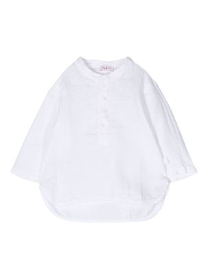 Il Gufo linen-blend long-sleeve shirt - White
