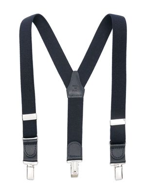 Il Gufo logo-debossed suspenders - Blue