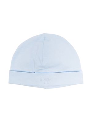 Il Gufo logo-embroidered cotton hat - Blue