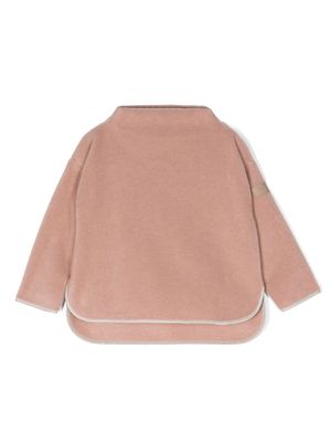 Il Gufo logo-patch high-neck sweatshirt - Pink