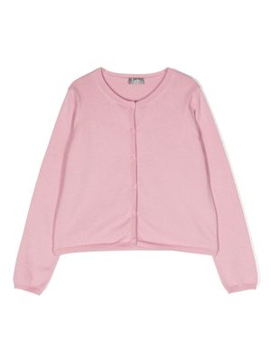 Il Gufo long-sleeve buttoned cardigan - Pink