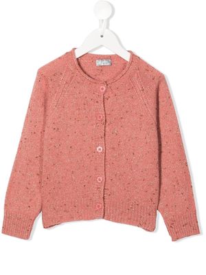 Il Gufo marl-knit button-up cardigan - Pink