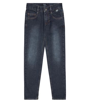 Il Gufo Mid-rise cotton straight jeans