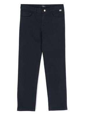 Il Gufo mid-rise straight leg trousers - Blue