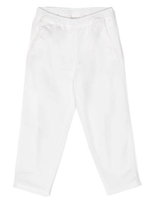 Il Gufo mid-rise tapered trousers - White
