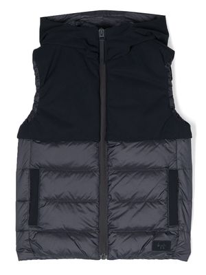 Il Gufo panelled padded gilet - Blue