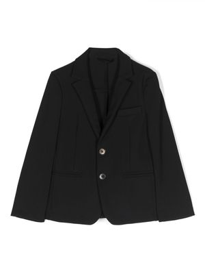 Il Gufo peak-lapels button-up blazer - Black