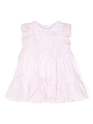 Il Gufo Pink Cotton Voile Dress With Culotte