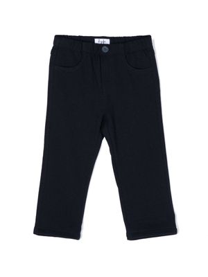 Il Gufo piqué tapered trousers - Blue