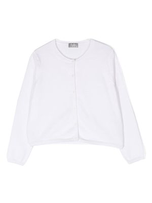 Il Gufo plain button-fastening cardigan - White