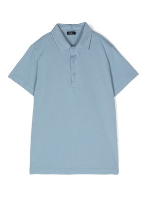 Il Gufo plain short-sleeved polo shirt - Blue