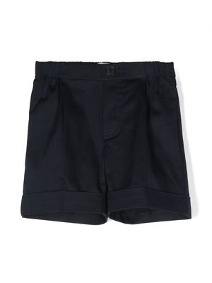 Il Gufo pleat-detail tailored shorts - Blue