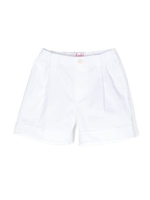Il Gufo pleat-detail tailored shorts - White