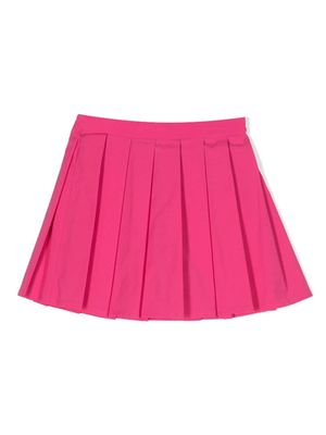 Il Gufo pleated flared mini skirt - Pink