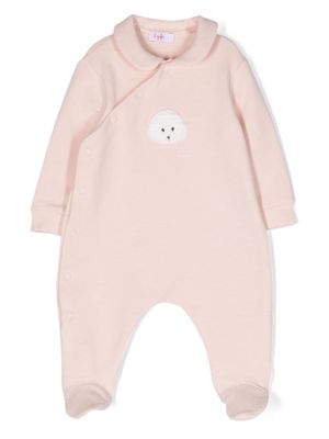 Il Gufo poodle-appliqué long-sleeve pyjamas - Pink