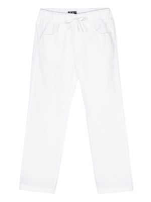Il Gufo poplin straight-leg trousers - White