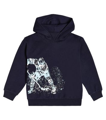 Il Gufo Printed cotton jersey hoodie