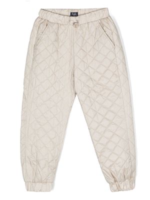 Il Gufo quilted drawstring-waist trousers - Neutrals