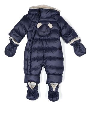 Il Gufo quilted hooded snowsuit - Blue