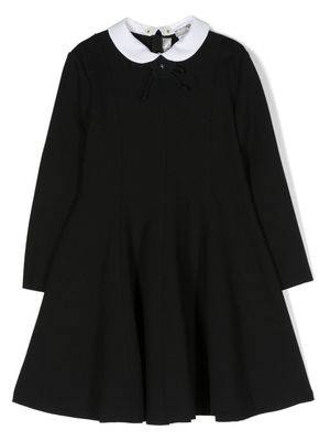 Il Gufo rounded-collar long-sleeved dress - Black