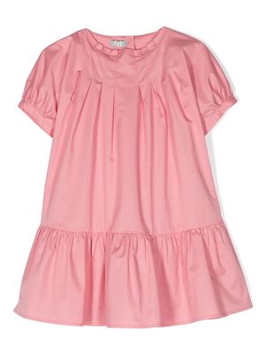 Il Gufo ruched-detail cotton dress - Pink