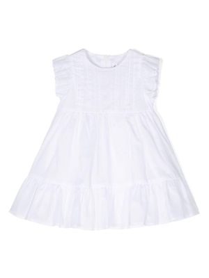Il Gufo ruffle-detail cotton dress set - White