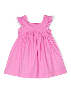 Il Gufo ruffle-detailing cotton dress - Pink