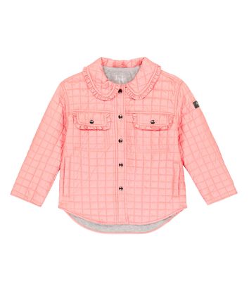 Il Gufo Ruffle-trimmed quilted jacket