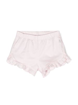Il Gufo ruffled stretch-cotton shorts - Pink