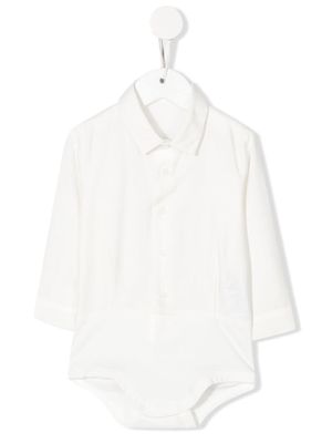 Il Gufo shirt-style long-sleeve body - White